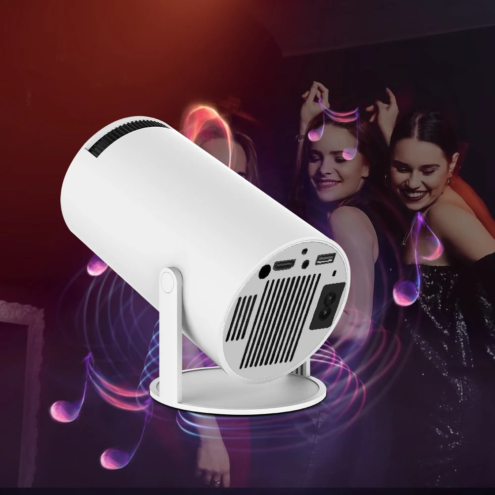 4k Portable Audio Projector with WiFi & Bluetooth