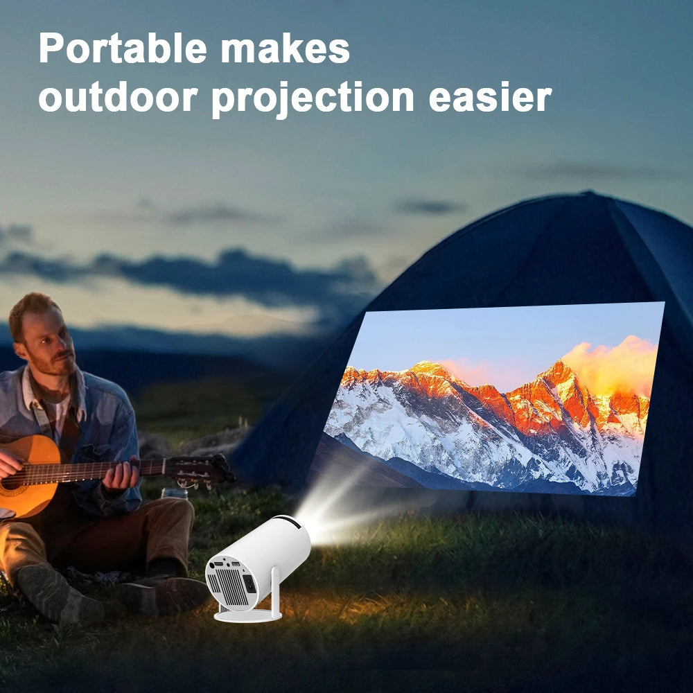 4k Portable Audio Projector with WiFi & Bluetooth